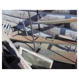 Group of Metal Shelves and Scrap