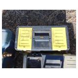 Group of 5 Plastic Toolboxes