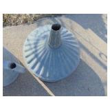 Galvanized Funnel and watering can