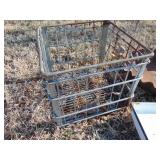 Milk crate, feed pan, enamel pan