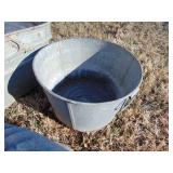 3 Pieces of galvanized tubs