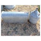 Galvanized mailbox and kerosene bucket