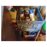 West Half of Contents of Shed-Steamer, Vacuum, Cabinet, etc. - shelves not included