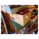 West Half of Contents of Shed-Steamer, Vacuum, Cabinet, etc. - shelves not included