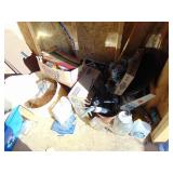 Contents of East Half of Shed-Spray Paint, Weed killer, Car cleaning supplies, etc.