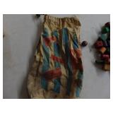 Wooden building blocks in original bag