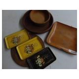 Wooden decorative trays