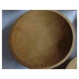Set of 5 wooden bowls