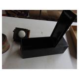 Door lock set, coffee tin, and bank box