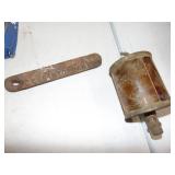 Brass oiler and window weight