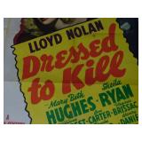 Dressed to Kill Lloyd Nolan Movie Poster