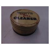 White Tire Cleaner Tin with Lead Sinkers
