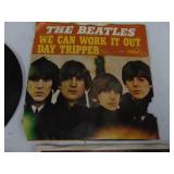 14 Vintage 45 records-Beatles, Donovan with sleeves