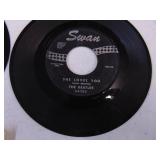 14 Vintage 45 records-Beatles, Donovan with sleeves