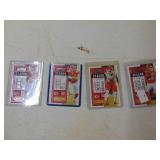 Lot of 4 2020 Panini Contenders football cards Mahomes, Hill Kelce, Mathieu