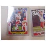 Lot of 3 Patrck Mahomes 2021 Score Football Cards