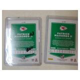 Lot of 2 patrick Mahomes 2021 Donruss Base and mask variation