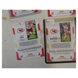 Lot of 4 2021 Score Football Cards Mahomes, Hill Mathieu, Bell