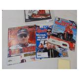 NASCAR autographs Cruz Pedregon and Ed McCullough and Nascar Sporting News Earnhardt
