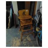 Vintage Wooden High chair
