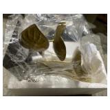 Tabletop Fountain Indoor Lotus Leaf Relaxation Fountain for Home Decor - Gold -Retail $45.18