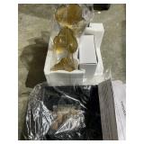 Tabletop Fountain Indoor Lotus Leaf Relaxation Fountain for Home Decor - Gold -Retail $45.18