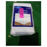 Belles and Whistles - Tailored Bedskirt - Queen /White - Retail: $12.28