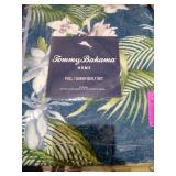 Tommy Bahama Full/Queen Reversible Southern Breeze Quilt & Sham Set Blue -  Retail: $77.59