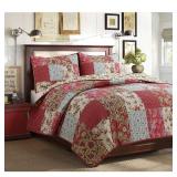 Porch and Den - Adorable Patchwork  Quilt Set - Queen - Retail: $87.99