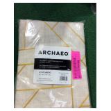 Jigsaw Embroidery - Linen Blend Curtain Panel (Set of 2) - Retail: $45.00