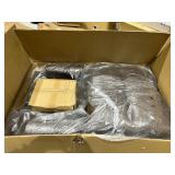 Ovios Recliner Chair with Ottoman Lumbar Support Wood Leg - Brown Faux Suede Retail: $489.49