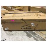 Ovios Recliner Chair with Ottoman Lumbar Support Wood Leg - Brown Faux Suede Retail: $489.49