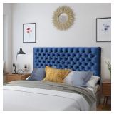 Jezebel Adjustable Queen/ Full Velvet Headboard Blue by Christopher Knight Home Retail:$162.49
