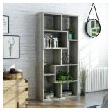 Ramses Modern Grey Bookcase Display Cabinet Retail:$439.99