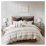 Ink+Ivy Rhea Full/Queen 3-Piece Cotton Jacquard Comforter Mini Set Bedding -Retail $119.96
