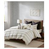 Ink+Ivy Rhea Full/Queen 3-Piece Cotton Jacquard Comforter Mini Set Bedding -Retail $119.96
