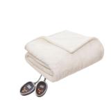 Woolrich Electric Plush to Berber Reversible Full Blanket Bedding -Retail $$119.99
