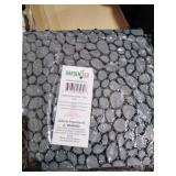 Interlocking Cobbled Stone Look Garden Pathway Tiles, Decorative Floor Grass Pavers Anti- Slip Mat, 5 pack -Retail $57.55