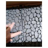 Interlocking Cobbled Stone Look Garden Pathway Tiles, Decorative Floor Grass Pavers Anti- Slip Mat, 5 pack -Retail $57.55