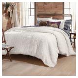 G.h. Bass Cable Knit Sherpa Full/Queen Comforter Set