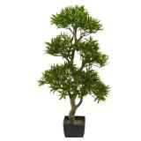 Nearly Natural 37" Bonsai Styled Podocarpus Artificial Tree