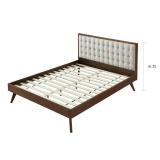 Hughes Queen Mid-Century Platform Bed- **WOOD SLATS ONLY