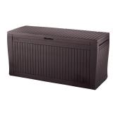 Keter Comfy Resin 71-gallon Deck Box Storage Bench- Retail:$75.98