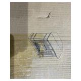 PARTIAL: 1 Box -Fireplaces Copper Grove Helianthus White Faux Stone Corner Electric Fireplace -Retail $794.99