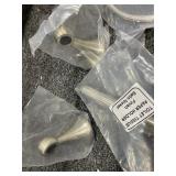 BHP Waterfront Series 4 Piece Bathroom Hardware Accessory Set - 24" Towel Bar, Hand Towel Bar, Toilet Paper Holder & Robe Hook - Brushed Nickel -Retail $34.60