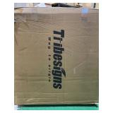 Cassey 27.6 in. Wood White Corner Desk, Triangle Desk Corner Writing Desk Laptop Gaming Table with Keyboard Tray -Retail $115.99