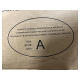 Partial: Box A (Box 1 of 2) Linon Lucy Capri Blue Nook Blue Retail:$568.74