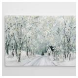 Christmas Lane - Gallery Wrapped Canvas - 24x36 -Retail $61.09