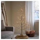 Maryland 5-foot Pre-Lit 186 Warm White LED Artificial Christmas Twig Tree by Christopher Knight Home Retail:$148.49