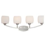 Nuvo Lighting 60/4184 Bathroom Fixtures Helium Indoor Lighting Vanity Light Brushed Nickel Retail: $186.99
